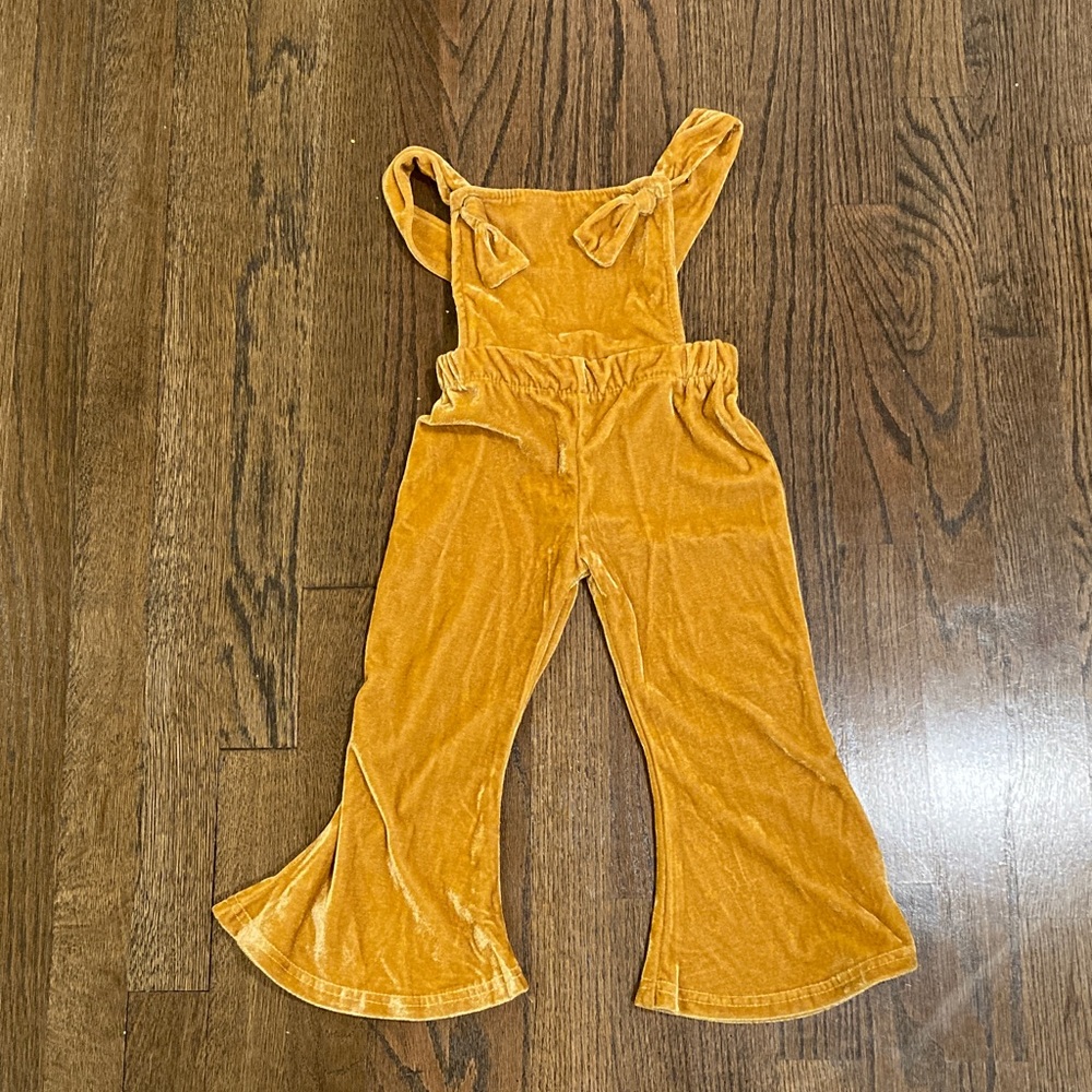 Canis Gold Kids Backless Jumpsuit with flared legs